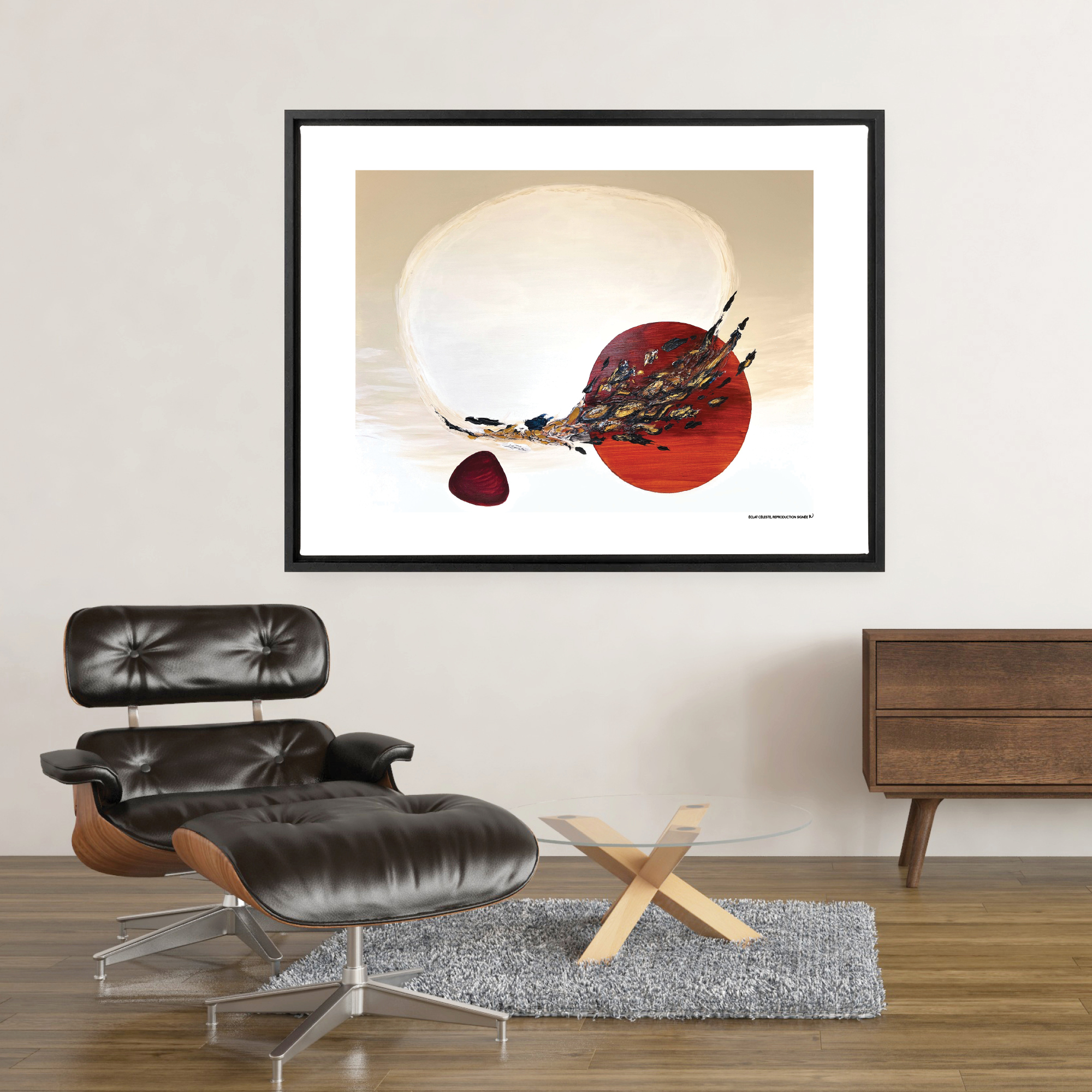 Éclat céleste, œuvre sur toile étirée – Image 6