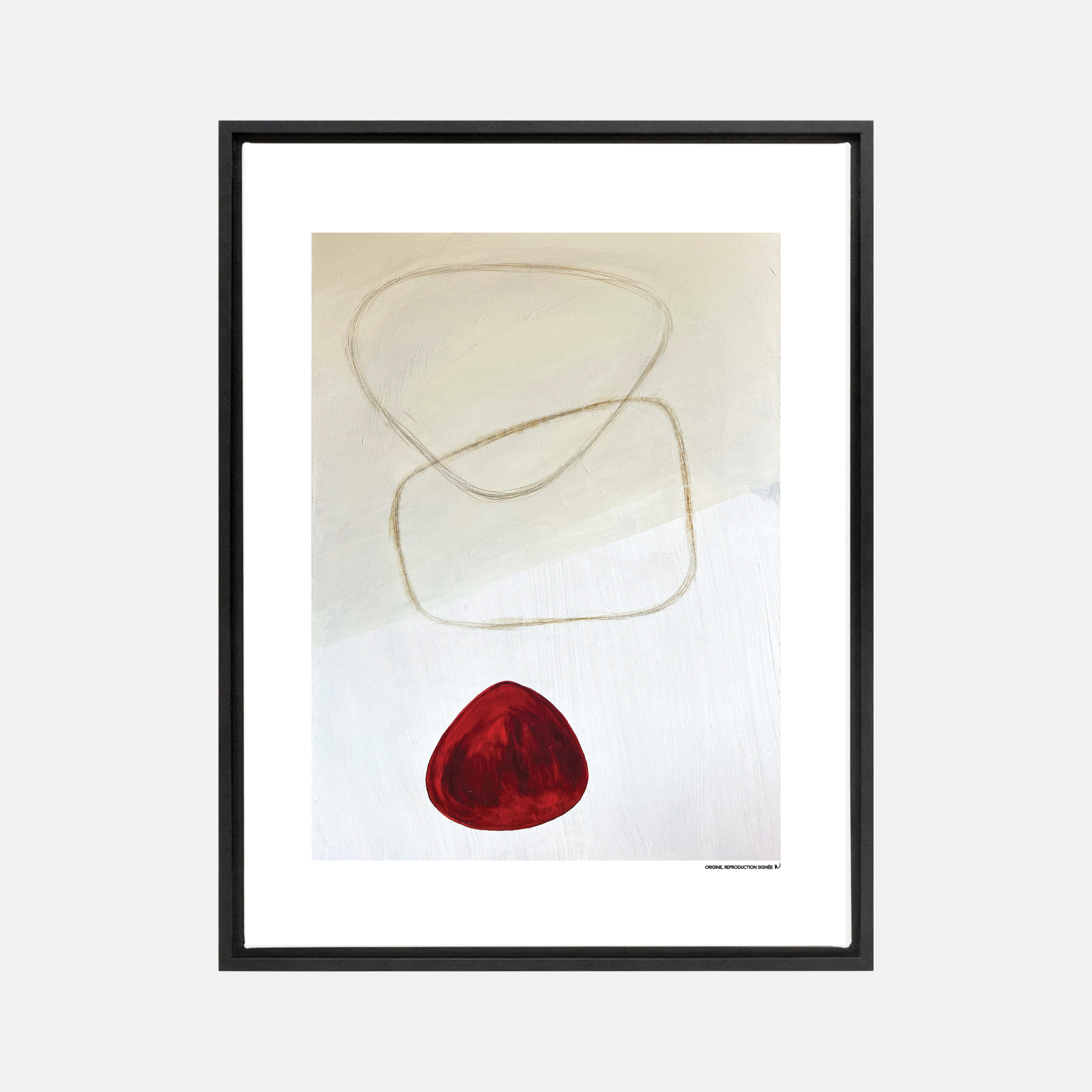 Origine, oeuvre sur toile étirée