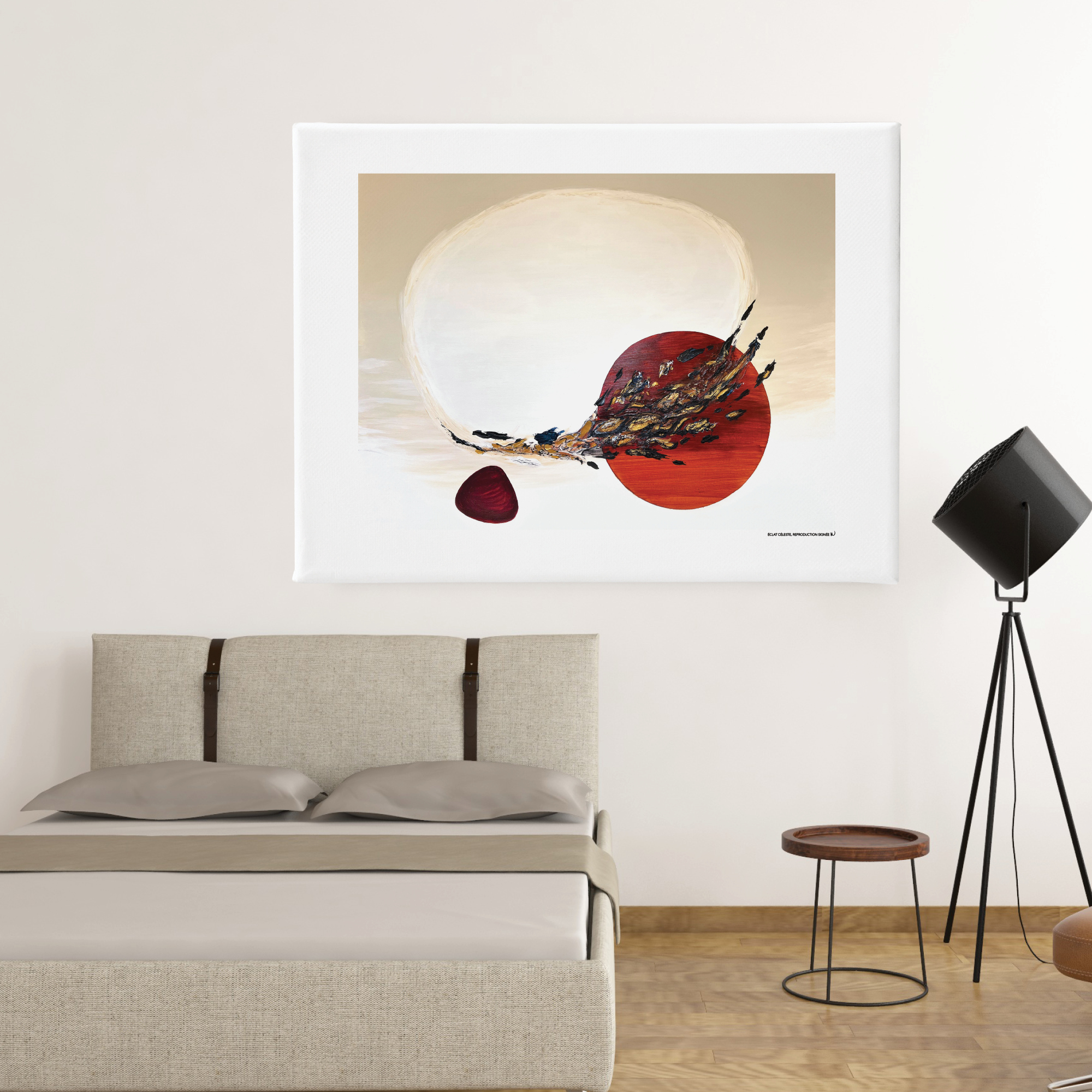 Éclat céleste, œuvre sur toile étirée – Image 5