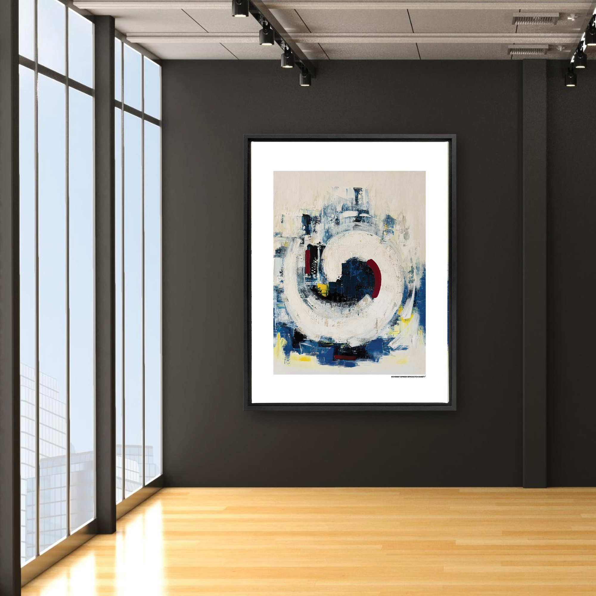 Mouvement expressif, oeuvre sur toile étirée – Image 5