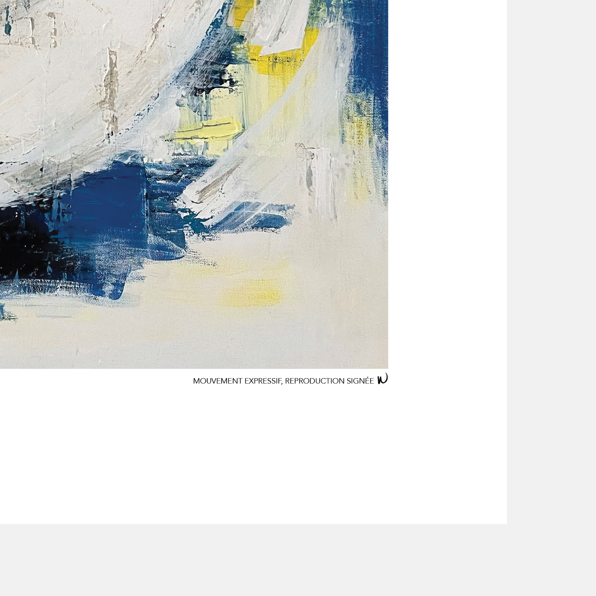 Mouvement expressif, oeuvre sur toile étirée – Image 6