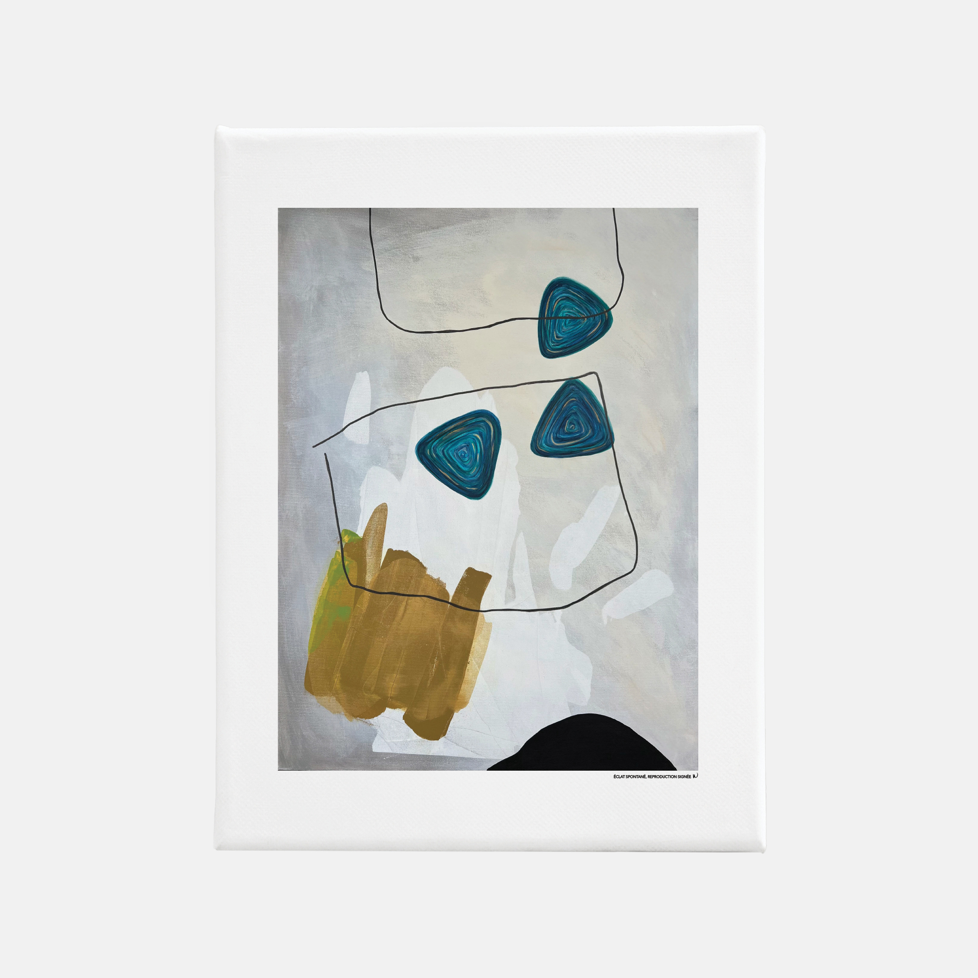 Éclat spontané, oeuvre sur toile étirée – Image 7