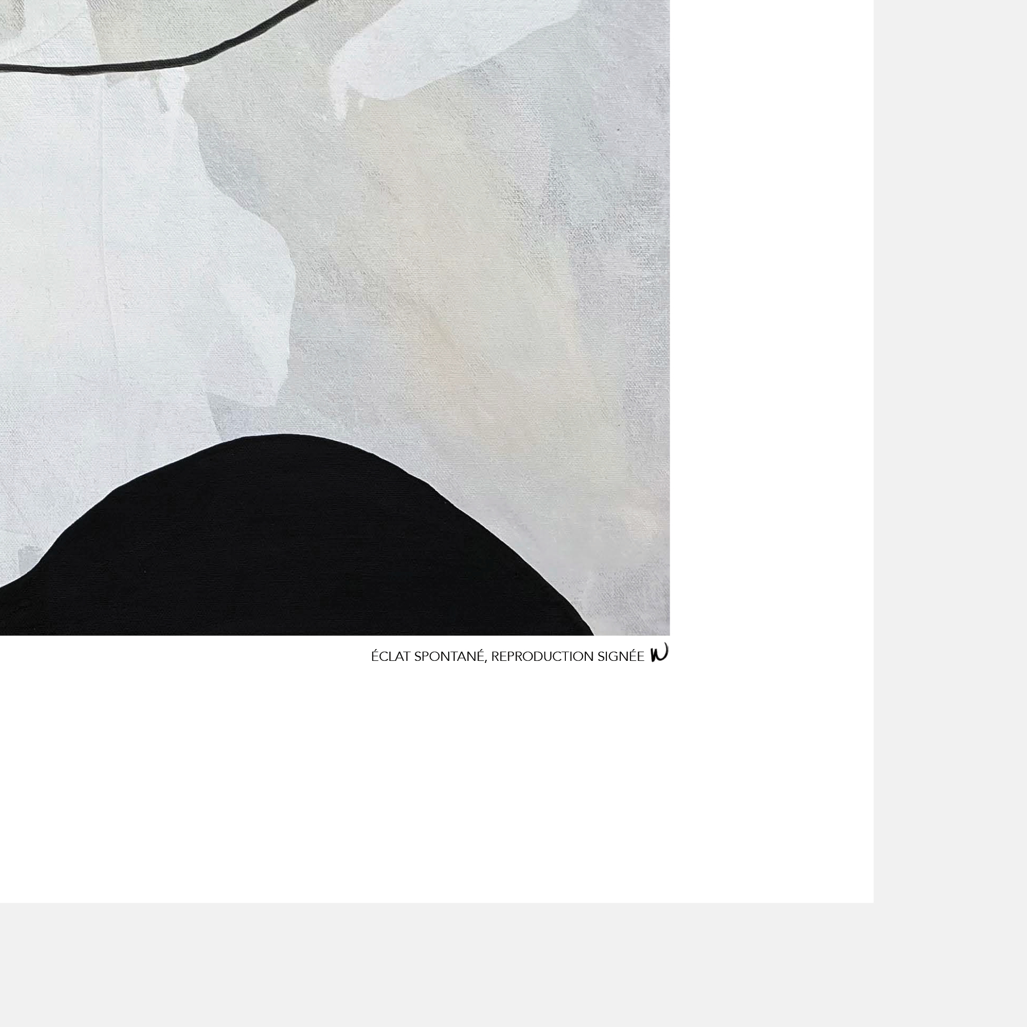 Éclat spontané, oeuvre sur toile étirée – Image 6