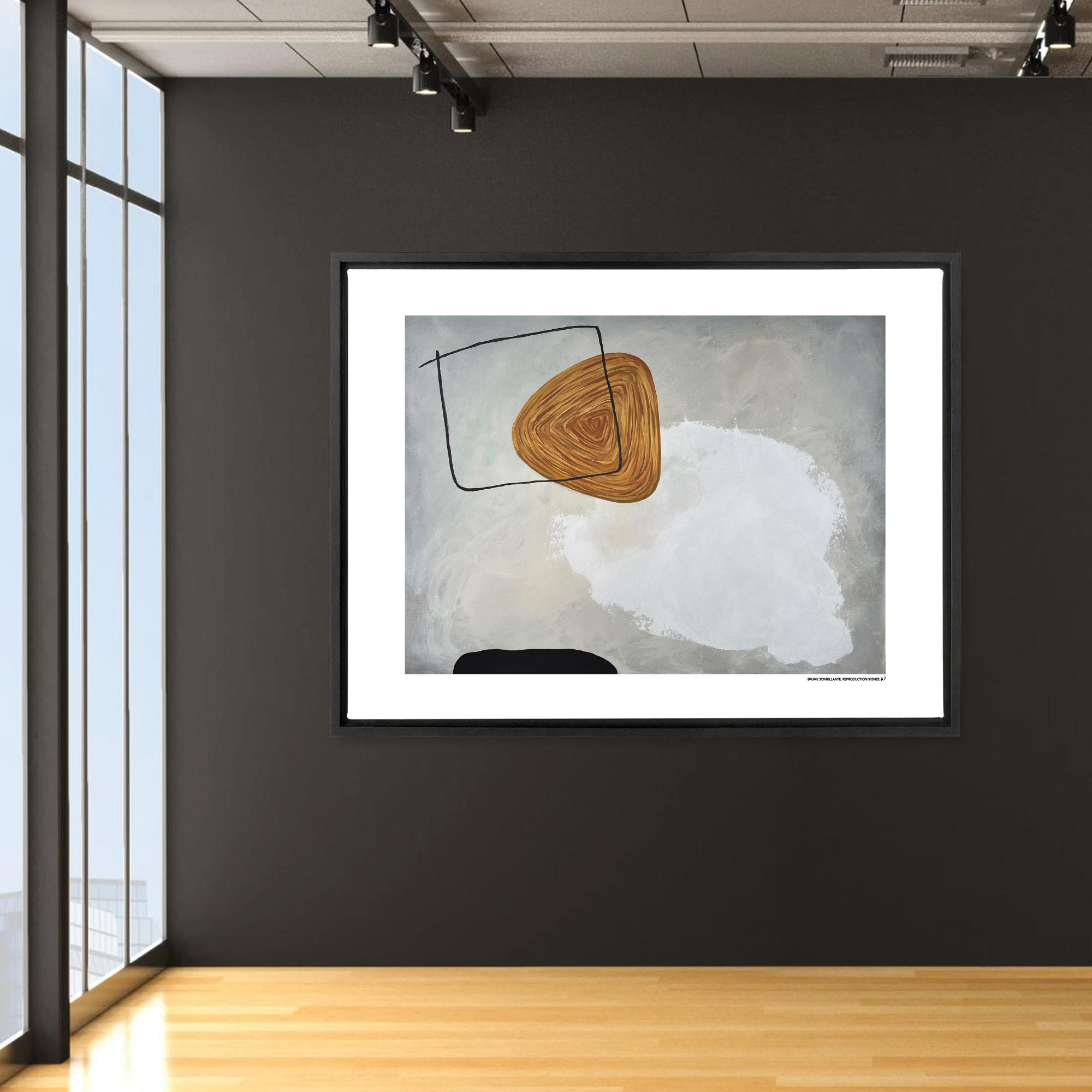 Brume scintillante, oeuvre sur toile étirée – Image 5