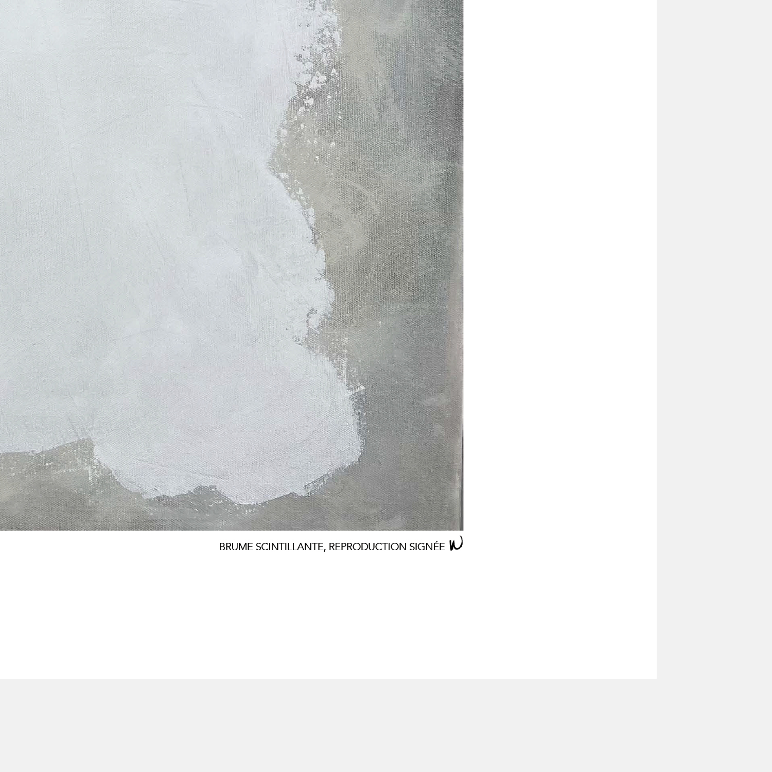 Brume scintillante, oeuvre sur toile étirée – Image 9