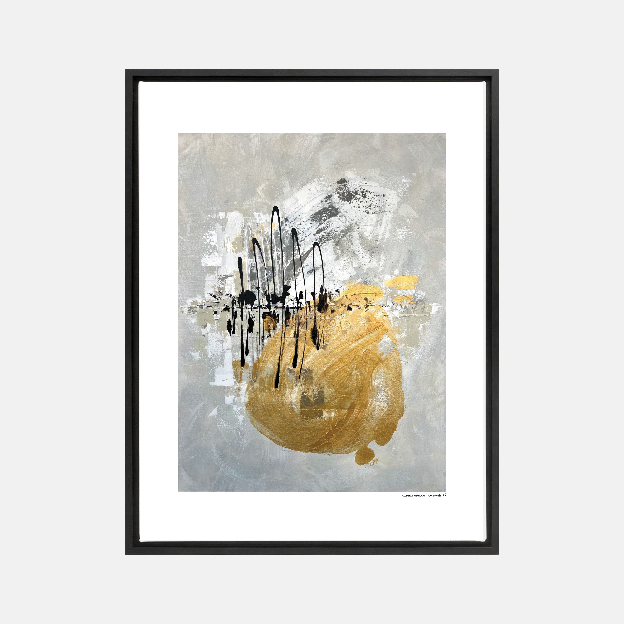 Allegro, oeuvre sur toile étirée