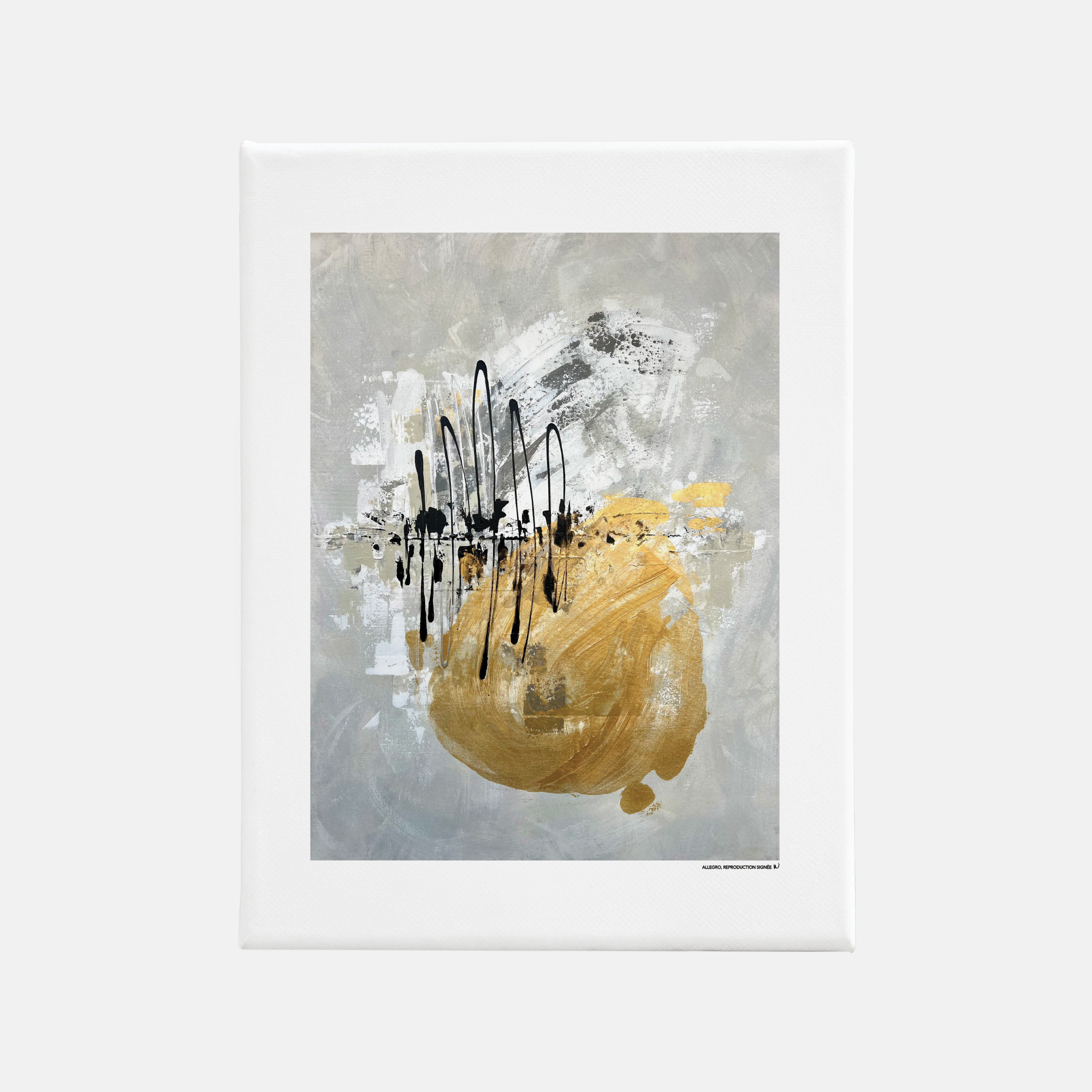 Allegro, oeuvre sur toile étirée – Image 3