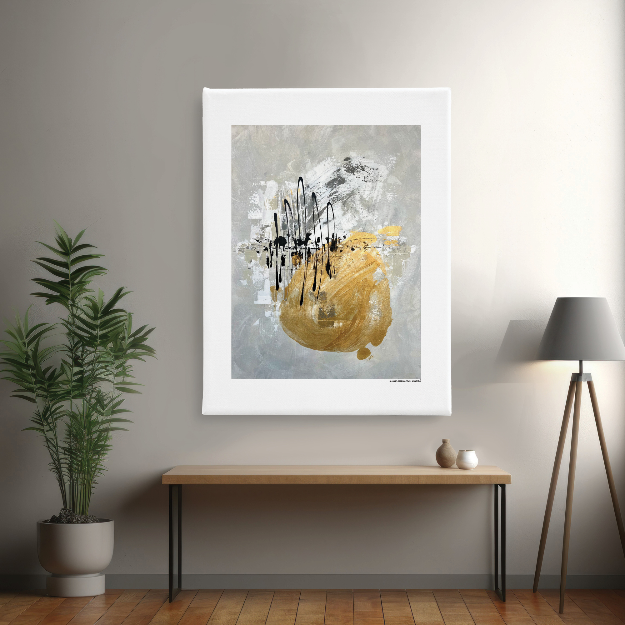 Allegro, oeuvre sur toile étirée – Image 4